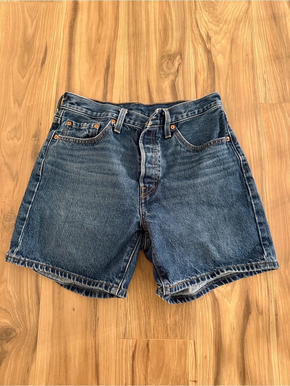 Levi's Dark Blue 501 Shorts